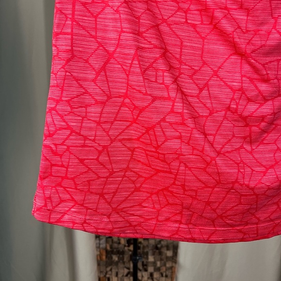 Seg'ments Red Coral Geometric Skort Size Medium - Picture 3 of 3